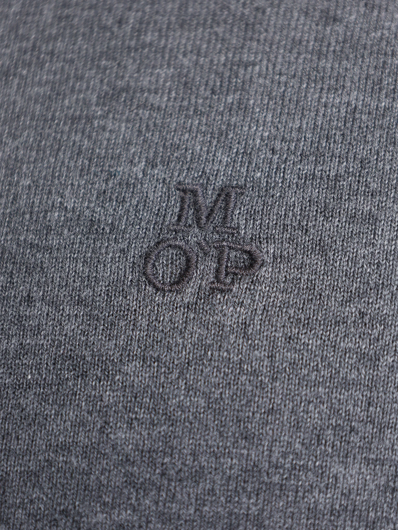 Джемпер серого цвета из смесового хлопка